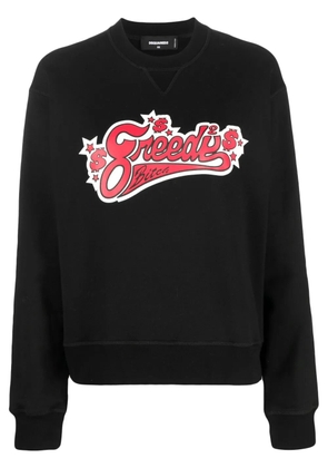 DSQUARED2 logo-print long-sleeve sweatshirt - Black