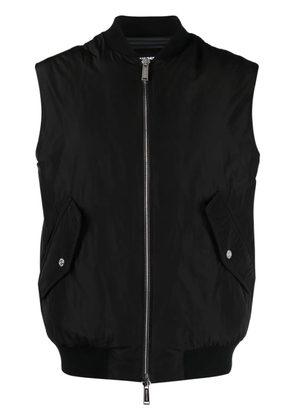 DSQUARED2 logo-embroidered padded jacket - Black