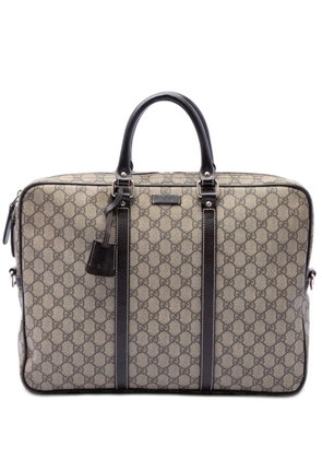 Gucci Pre-Owned 2016-2026 GG Supreme business bag - Neutrals