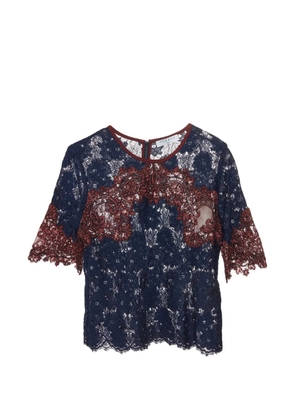 SANDRO floral lace blouse - Blue