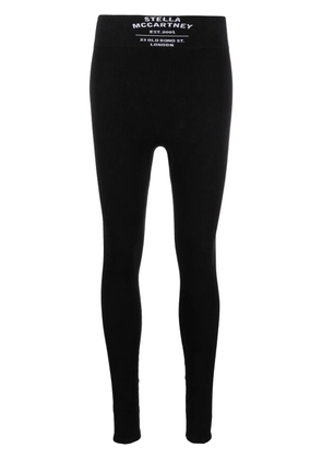 Stella McCartney logo-waistband leggings - Black