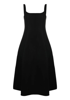 KHAITE off-shoulder A-line midi dress - Black
