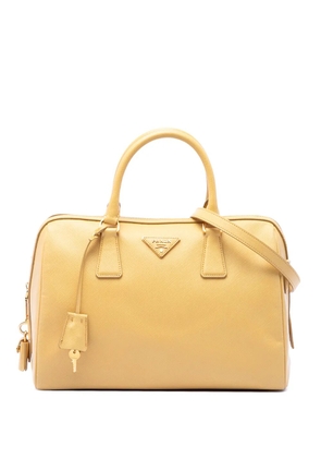 Prada Pre-Owned 2010-2026 Saffiano Lux Boston Bag satchel - Yellow