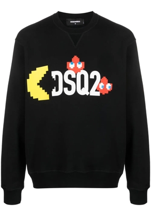 DSQUARED2 logo-print sweatshirt - Black