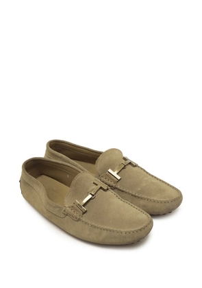 Tod's Vintage Double T suede loafers - Neutrals
