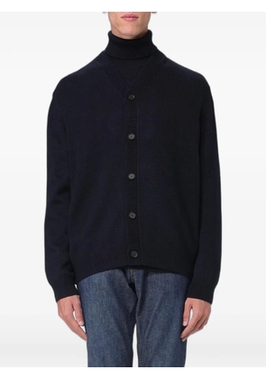 Emporio Armani V-neck button-up cardigan - Blue
