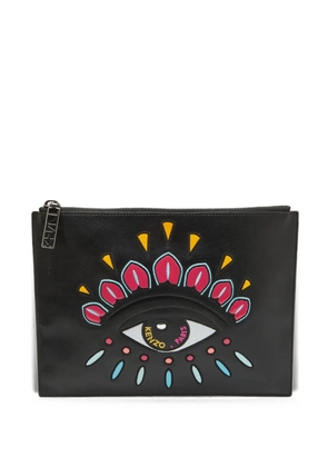 Kenzo Pre-Owned Eye zip-fastening clutch bag - Black