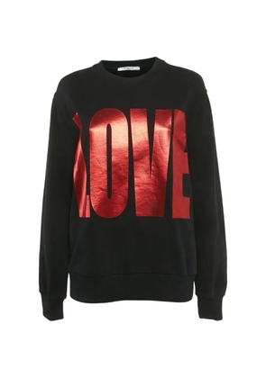 Givenchy Pre-Owned Love-print crew-neck sweater - Black