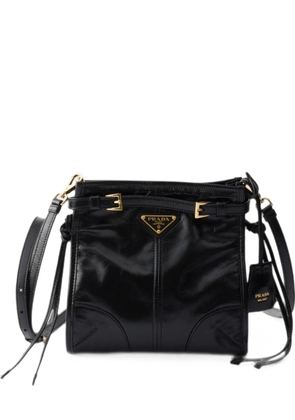 Prada Bonnie leather mini shoulder bag - Black