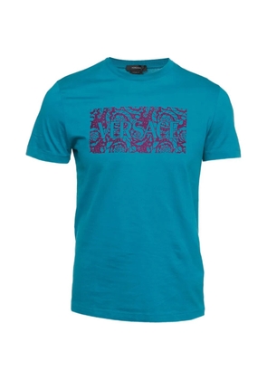 Versace Pre-Owned logo-print T-shirt - Blue