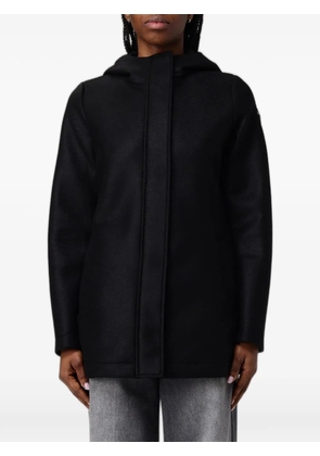 Colmar hooded single-breasted coat - Black