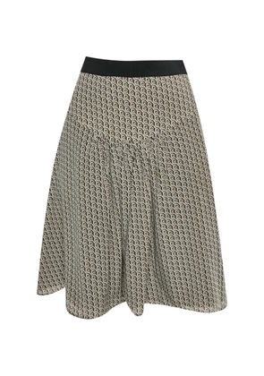 Prada Pre-Owned printed silk mini skirt - Neutrals
