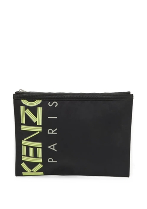 Kenzo Pre-Owned logo-print clutch bag - Black