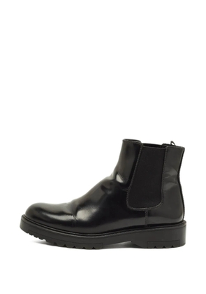 Prada Pre-Owned elasticated side-panel chelsea boots - Black