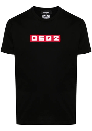DSQUARED2 logo-appliqqué cotton T-shirt - Black