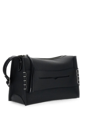 JW Anderson stitched-edge leather shoulder bag - Black