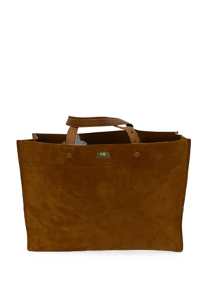Anya Hindmarch Mortimer suede tote bag - Brown
