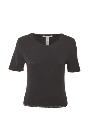 Stella McCartney Pre-Owned logo-hem crew-neck T-shirt - Black