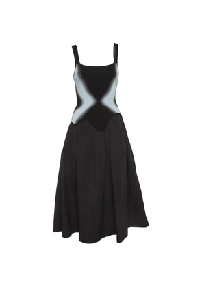 PH5 Elsa mixed-media midi dress - Black