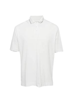 Zegna buttoned polo shirt - White
