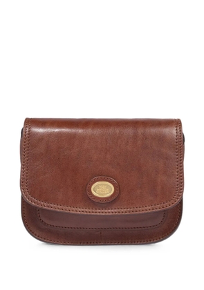 The Bridge compartmented leather cross body bag - Brown