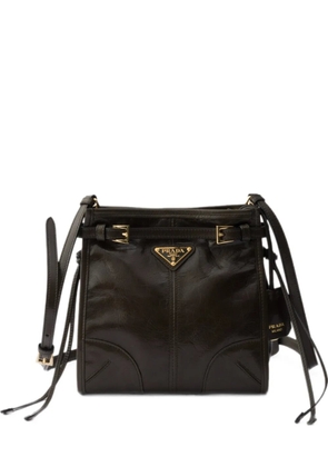 Prada Bonnie leather mini shoulder bag - Green