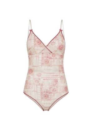 MOMONÌ Tore printed bodysuit - Neutrals