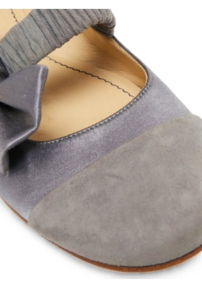 See By Chloé Vintage bow-detail ballet flats - Grey