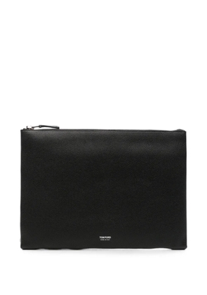 TOM FORD leather clutch bag - Black