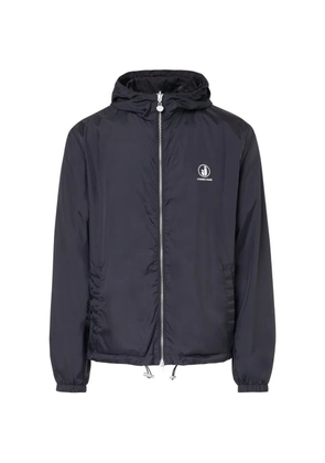 Iceberg logo-print hooded jacket - Black