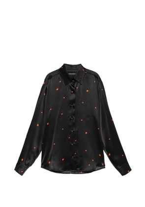 Cynthia Rowley ladybird-print blouse - Black