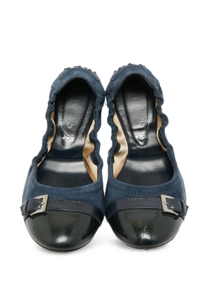 Tod's Vintage suede ballet flats - Blue