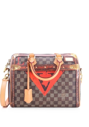 Louis Vuitton Pre-Owned Speedy Bandouliere Bag Limited Edition Damier Time Trunk 25 satchel - Brown