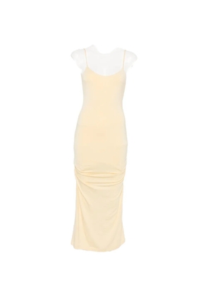 TOTEME draped midi dress - Yellow