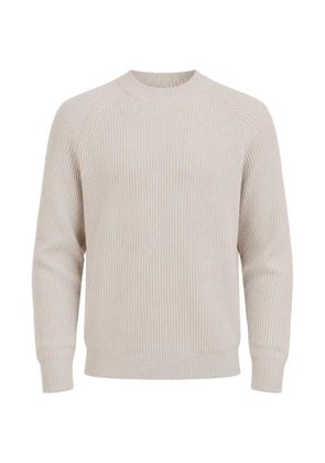Gran Sasso ribbed-knit raglan-sleeve sweater - Neutrals