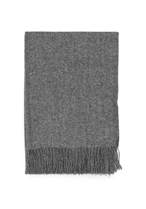 GOIA fringed marl scarf - Grey
