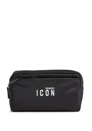 DSQUARED2 logo-print wash bag - Black