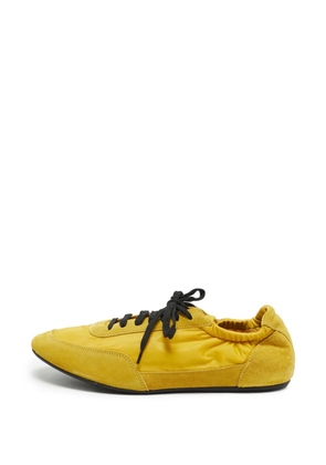 Prada Pre-Owned Re-Nylon suede sneakers - Yellow
