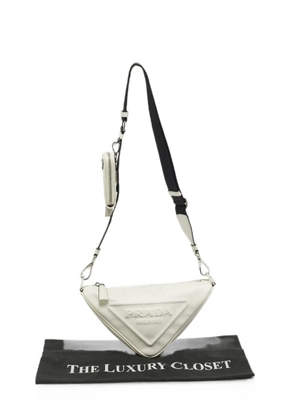 Prada Pre-Owned Triangle shoulder bag - White