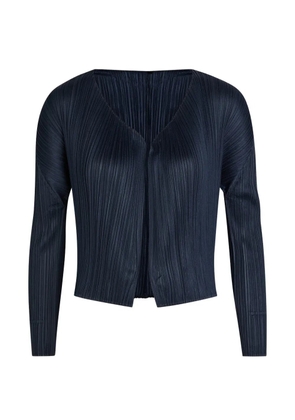 Issey Miyake plissé jacket - Blue