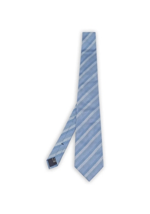 Gucci Pre-Owned GG monogram striped tie - Blue