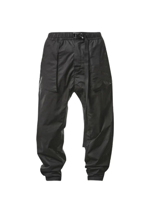 Thom Krom buckle-fastening drop-crotch trousers - Black