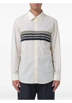 Emporio Armani stripe-detail shirt - Neutrals