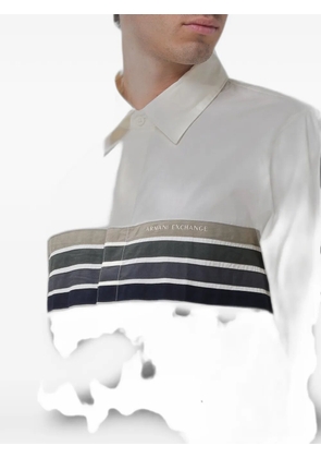 Emporio Armani stripe-detail shirt - Neutrals