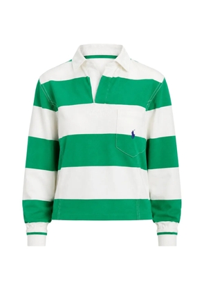 Polo Ralph Lauren striped rugby polo top - White
