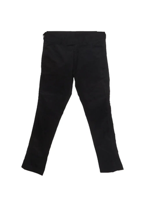 Saint Laurent Pre-Owned cotton straight-fit trousers - Black