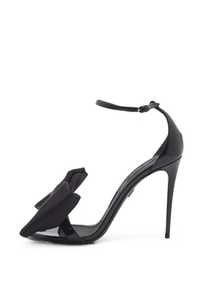Dolce & Gabbana Pre-Owned Keira bow heeled sandals - Black