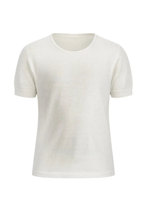 Hannes Roether fine-knit short-sleeve T-shirt - White