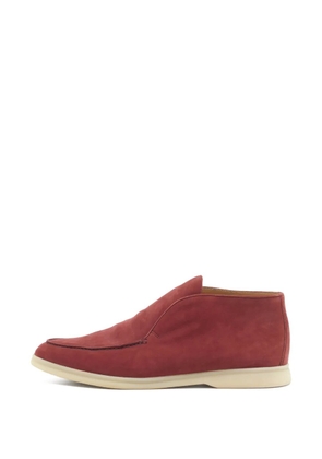 Loro Piana Pre-Owned Open Walk leather ankle boots - Red
