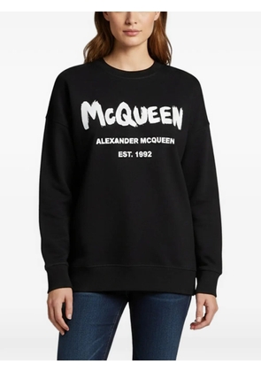 Alexander McQueen Pre-Owned logo graphic sweatshirt - Black